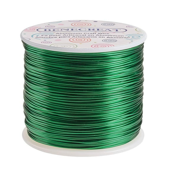 12 17 18 Gauge Aluminum Wire (18 Gauge 492 FT) Anodized Jewelry Craft Making Beading Floral Wire for Halloween Christmas Frame Handicraft Making Green