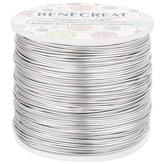 12 17 18 Guage Aluminum Wire (18 Gauge 492 FT) Anodized Jewelry Craft Making Beading Floral Colored Aluminum Craft Wire - Silver for DIY handcrafting