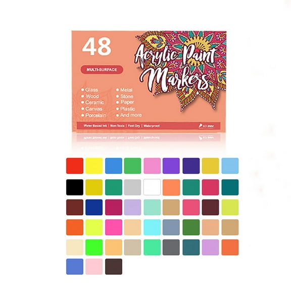 12/18/24/36/48 Colors Nail Art Pens Set, 2026 New Nail Art Markers Polish Pen for 3D Nail Art, Drawing Painting Liner Brush for DIY Nail Art Beauty Adorn Manicure Tools