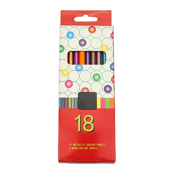 12/18/24 Color Sketching Pencil Easy to Color Drawing Pencils Metallic Colored Pencil Set for Kid Adult