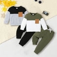 thumbnail image 1 of 12-18 Month Boy Clothes Winter Toddler Boy Linen Outfit Baby Boy Fall Winter Clothes Set Button-Down Shirt Tops Cotton Linen Pants 2PCS, 1 of 7