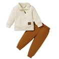 thumbnail image 1 of 12-18 Months Fall Clothes For Kids Boys 18 Months Clothes Toddler Baby Boy Fall Clothes Zipper Long Sleeve Pullover Sweatshirt Tops Joggers Pants Set Winter Outfits, 1 of 7