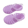 thumbnail image 1 of 12-18 Months Jelly Sandal Ballet Flat for Little Girls, Toddler Shoes Baby Boys Girls Cute Candy Colors Hollow Out Non-slip Soft Sole Beach Roman Sandals Purple, 1 of 6