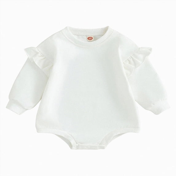 12-18 Months Newborn Baby Girl Boy Sweatshirt Romper Long Sleeve Fall Winter Clothes