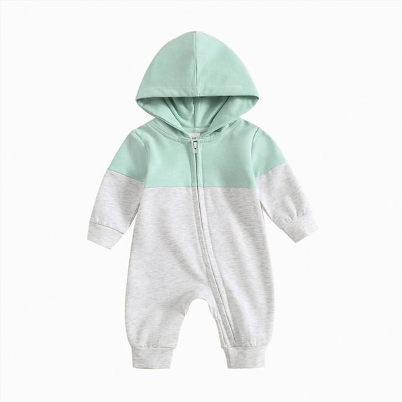 12-18 Months Newborn Preemie Boys Girls Underwear Pajamas Rompers Baby Boys Girls Bodysuits Baby Hooded Jumpsuit Green Rompers Baby Gift