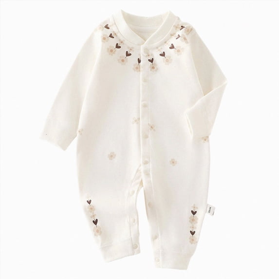 12-18 Months Newborn Unisex Baby Jumpsuit Long Sleeve Baby Outfit Baby Clothes Sleepwear Warm Jumpsuit Unisex Fall Winter