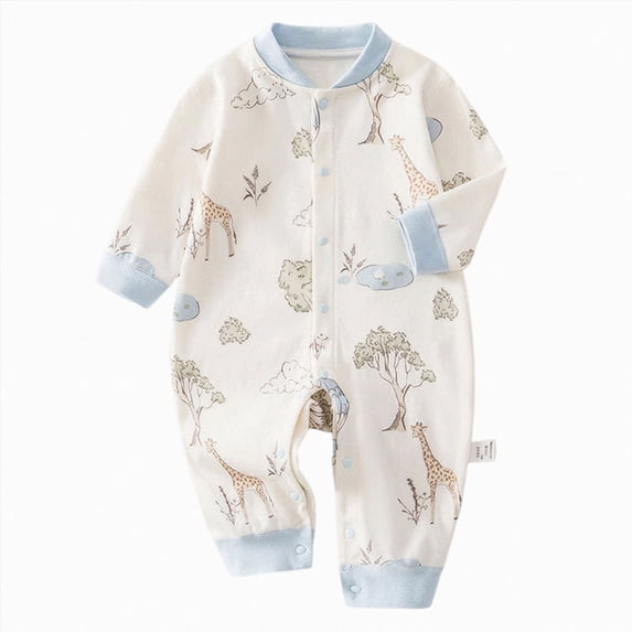 12-18 Months Newborn Unisex Footless Baby Sleepers Romper Boys Girls Long Sleeve Sleepwear Warm Jumpsuit Unisex Fall Winter