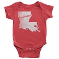 thumbnail image 1 of 12-18 Months / Red Louisiana Baby Bodysuit Home Shirt, 1 of 8