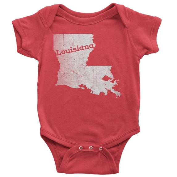 12-18 Months / Red Louisiana Baby Bodysuit Home Shirt