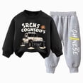 thumbnail image 1 of 12-18 Months Toddler Baby Boy Fall Clothes Long Sleeve Crewneck Sweatshirt Top Casual Pants Set Cute Infant Winter Outfits Pullover Tops + Joggers Pants Outfit Set, 1 of 7