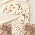 thumbnail image 1 of 12-18 Months Toddler Boys Bear Print Long Sleeve Pajama Set,2-Piece Sleepwear Loungewear for Fall Winter, 1 of 9