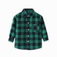 thumbnail image 1 of 12-18 Months Toddler Boys Button Up Dress Shirt 12 18 24 Months 2T 3T 4T 5T 6T 7T 8T Kids Long Sleeve Tops School Uniform Spring Fall Clothes Tops, 1 of 4