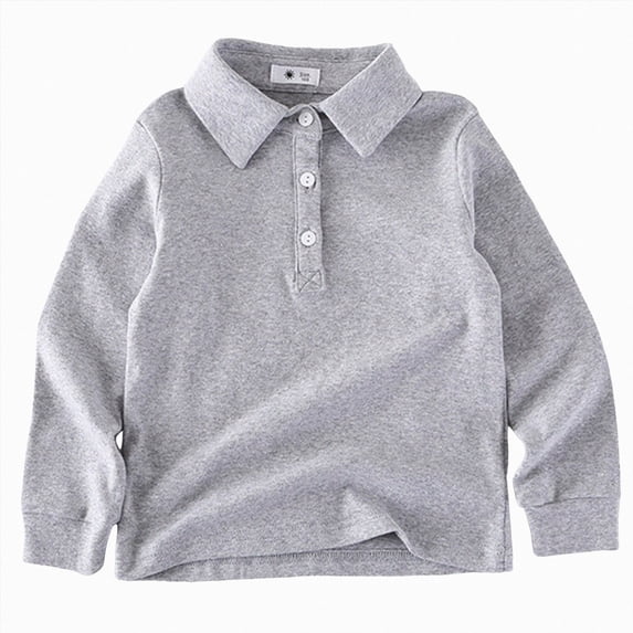 12-18 Months Toddler Boys Long Sleeve Classic Oxford Dress Shirts Kids Casual Button Collared Shirt for 12 18 24 Months 2T 3T 4T 5T 6T 7T Toddler Kids Fall Winter Clothes Tops