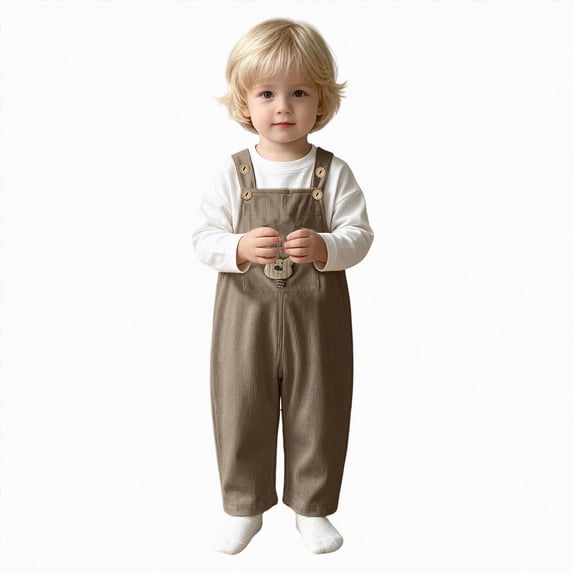 12-18 Months Toddler Boys Pants, Outdoor Pants Cargo/Straight Work Hiking Pants School Pants Sweatpants Casual Jogging Trousers Running Pants Brown Pants