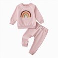 thumbnail image 1 of 12-18 Months Toddler Toddler Clothes For Baby Girls Cute Strawberry Long Sleeve Sweatshirt Pants Girls Warm Fall Winter Outfits Set Pink Girl Set, 1 of 8
