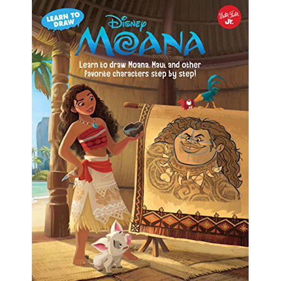 Pre-Owned Learn to Draw Disney's Moana: Learn to Draw Moana, Maui, and Other Favorite Characters Step by Step! (Paperback) 163322144X 9781633221444