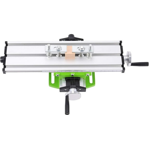 12.2 Inch Milling Machine Worktable, Precise Adjustive Multifunction Drill Vise Fixture Working Table, Compound Slide Table Cross X Y Vise for Drill Press Bench