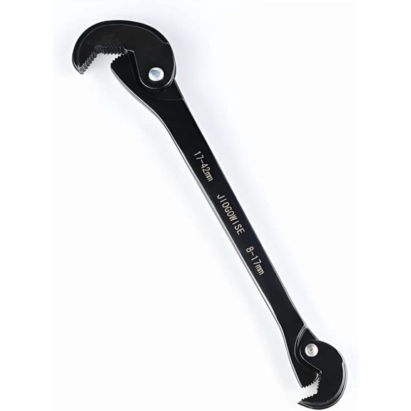 12.2 Inch Self-Adjusting Quick Wrench, Dual Action Auto Size Adjusting Wrench, Multi-Size Spring Wrench,Multi-function Rapid Wrench,Capacity Range 0.3"-1.65"/8mm-42mm