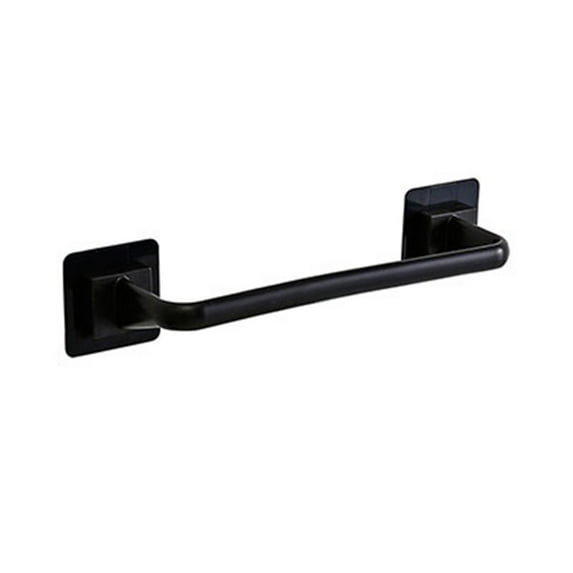12.2 Inch Towel Bar - Self-Adhesive Bathroom Towel Rack No Drilling Required,Black