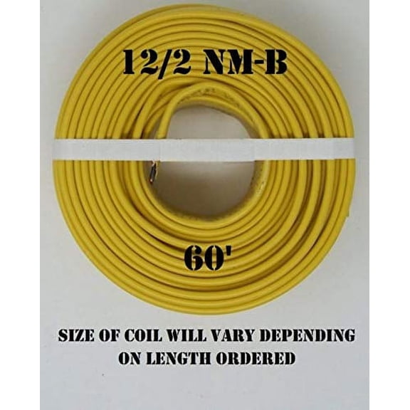 12/2 NM-B x 60' Non-Metallic Sheathed Electrical Cable$$Tools & Hardware Other