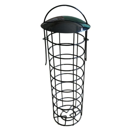 12.2" Squirrel-Proof Suet Ball Bird Feeder - Rustproof Metal Hanging Feeder for Outdoor Garden - Wild Bird Food Holder with Durable Wire Design