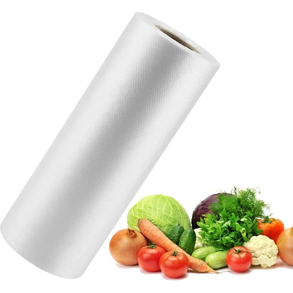 1220 Plastic Produce Bags on a Roll, Clear Food Storage Bags for Bread, Vegetables, Fruits and Meat, Continuous Plastic Bags for Kitchen, Refrigerator Storage, 350 Bags/Roll