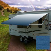 ShadePro Telo Di Ricambio Per Tenda Da Camper/RV, In Vinile Resistente Alle Intemperie, Universale, Colore Granito, Misura 15' (Tessuto 14' 2")