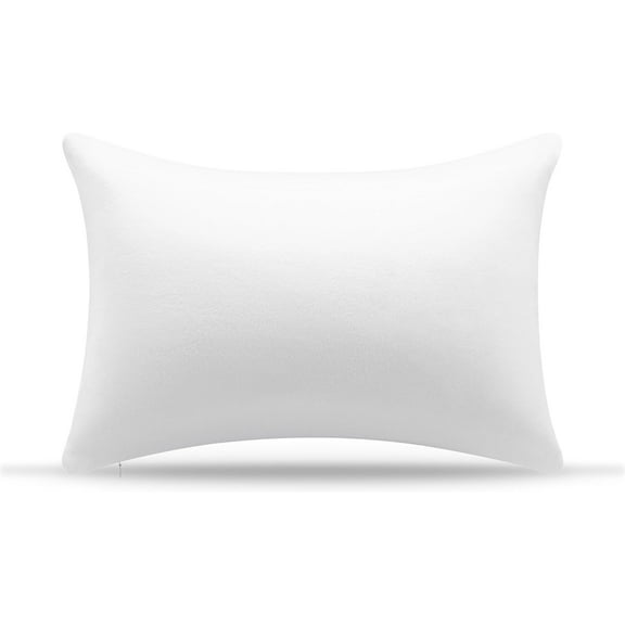 12 20 Throw Pillow Memory Foam Insert - Rectangular Lumbar Support for Decorative Cushion Bed Couch Sofa Non-Deforming Over Time
