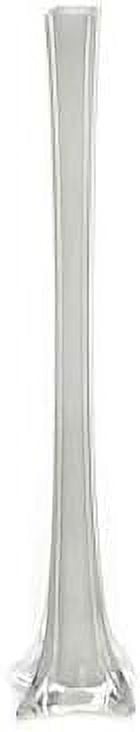 12 20" tall white glass eiffel tower vases for wedding party flowers ...