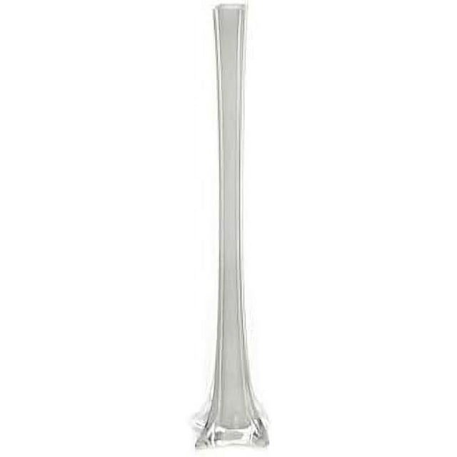 12 20" tall white glass eiffel tower vases for wedding party flowers ...