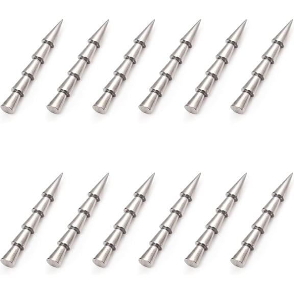 12/20pcs Tungsten Nail Weights for Neko Wacky Rig Fishing, Insert Pencil Worm Sinkers for Bass Fishing