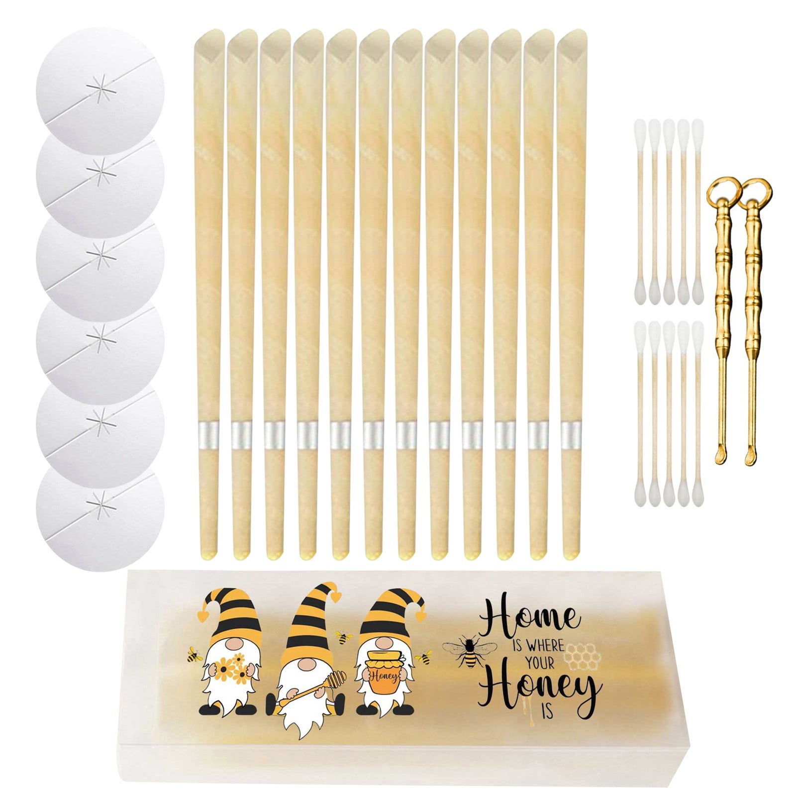 12/22/32/42 Pcs Ear Drops Natural Ear Candles Wax Removal Ear Wax