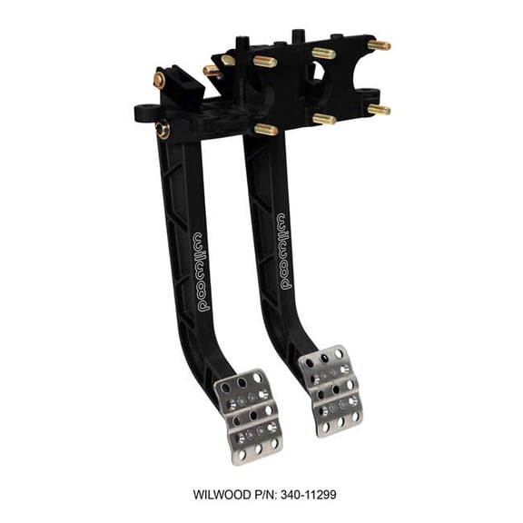 12.22 in. Reverse Swing Mount Brake & Clutch Pedal - Black