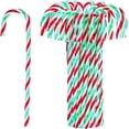 thumbnail image 1 of 12/24/30 Pcs Christmas Candy Cane Ornament Plastic Christmas Tree Hanging Decoration Twisted Crutch Candy Canes for Xmas Home Indoor Outdoor Party Decor, 1 of 7