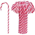 thumbnail image 1 of 12/24/30 Pcs Christmas Candy Cane Ornament Plastic Christmas Tree Hanging Decoration Twisted Crutch Candy Canes for Xmas Home Indoor Outdoor Party Decor, 1 of 8