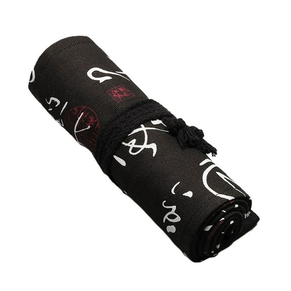 12/24/36/48/72 Holes Pencils Roll Canvas Pencil Organizer Bag Wrap Rollable Pouch Roll Up Pencil Case Pencil Bag