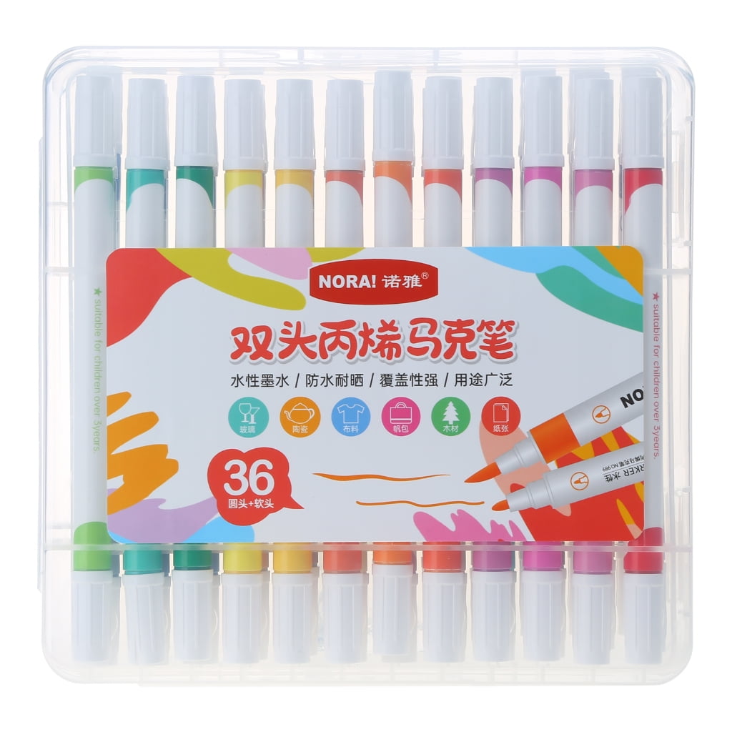 Double Tip Paint Marker Acrylic Paint Pen for Rock Painting and Calligraphy