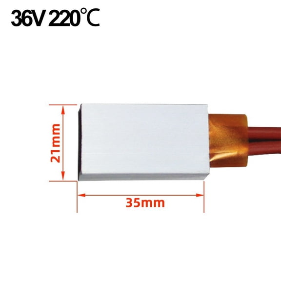 12/24/36/48V Heating Element Curlers Heater 80-220 Degrees Celsius Ceramic Ptc Electric Heating Element Constant Temperature