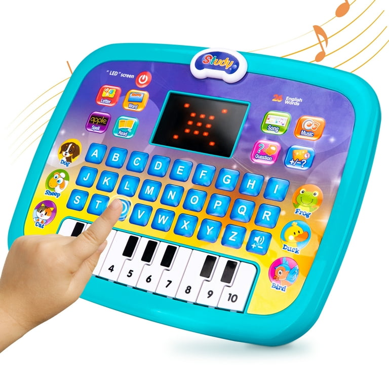 12 24 36 Months Old Toys, Kids Birthday Gift Learning Computer Toy for 2 3 4 Year Old Boys Girls Educational Tablet for Toddler Age 2-5 Preschool