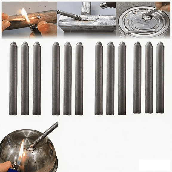 12/24/36 PCS Low Temperature Universal Welding Rod, Easy Melt Aluminum Repair Rods for Metal, DIY Welding Rods for Aluminum Copper Iron, Beginner Friendly Home Repair