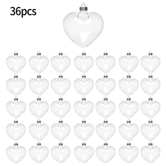 12/24/36pc Eart-Shape Baubles Wedding Decoration 9cm Christmas Bauble Christmas Parties Decorate Christmas Trees