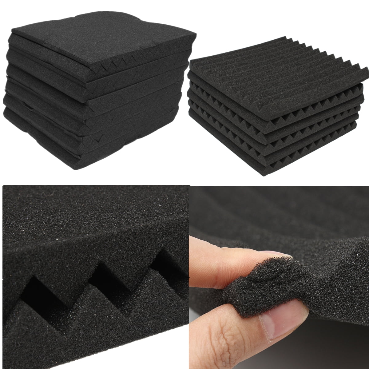 12/24/48/96 Pack Acoustic Panels Studio Foam Wedges Sound Studio KTV ...