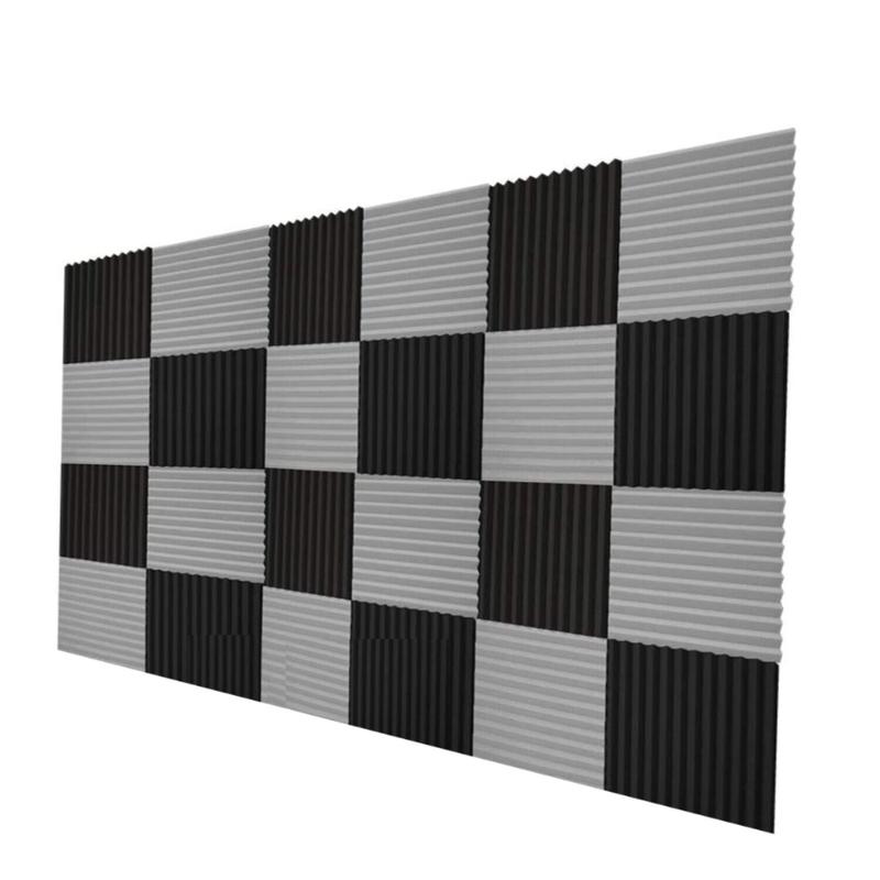 12/24/48 Pack Acoustic Panels 1 X 12 X 12 Inches - Sound Proof Foam ...