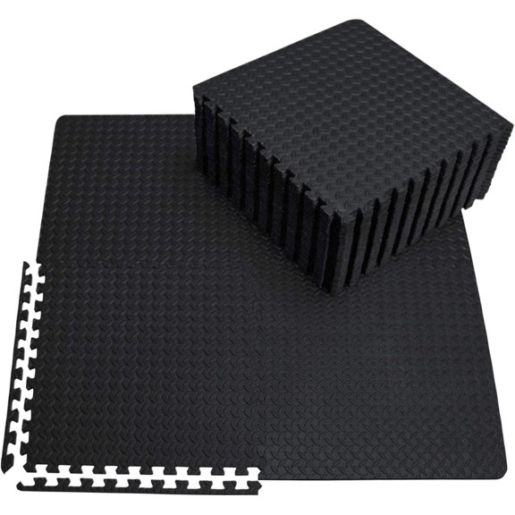 12/24/48 Tiles Gym Flooring Gym Mats Exercise Mat for Floor Workout Mat Floor Tiles for Gym Equipment Garage