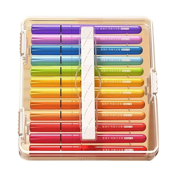 12/24 Colors Acrylic Paint Marker Coloring Markers Acrylic Pen with Soft Tip