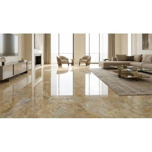 12*24 Gold Yellow Beige natural marble, for floor and wall, polished marble tile, natural stone, genuine marble, real marble, 1 box 4 pcs