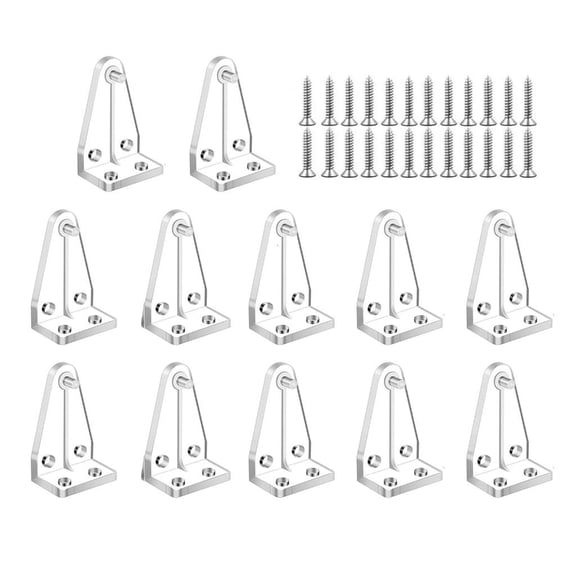 Giaone 12/24Pcs Window Shade Bottom Brackets Clear Blind Hold Down Positioning Clips