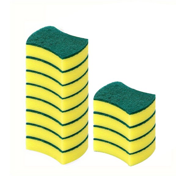 12/24 Pack Kitchen Sponges, Dish Scrubbers, Non-Scratch Scrubbing Cloths for Dishes, Pots, and Pans, Multi-Purpose Cleaning Pads