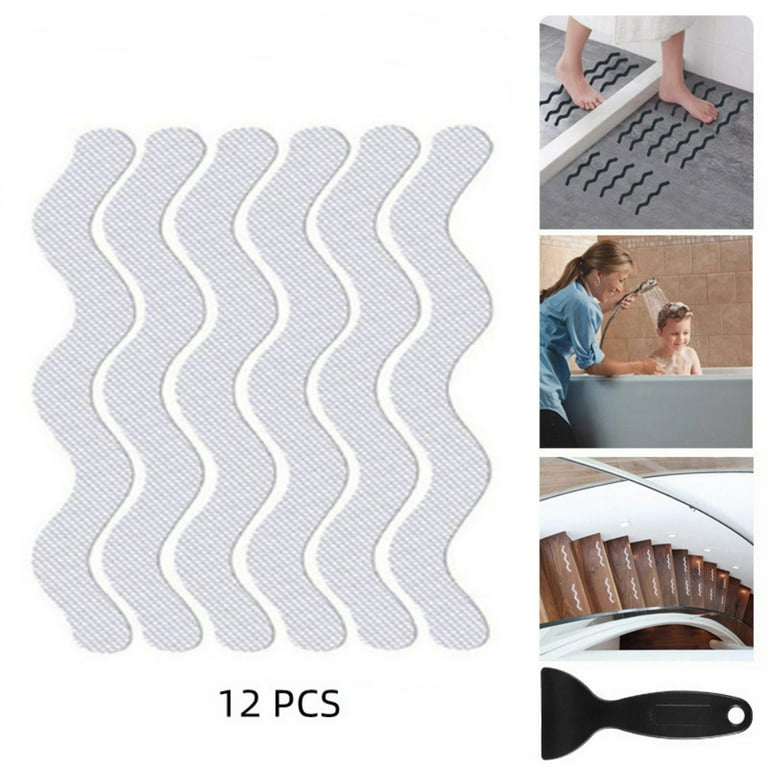 Anti Slip Shower Stickers Safety Bathtub Strips Adhesive Decals Shower  Stickers