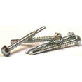 thumbnail image 1 of 12-24 x 1 1/4" Self-Drilling Screws / Unslotted / Hex Washer Head / #5 Drill Pt / Steel / High Corrosion Silver Ruspert - 3000 Piece Carton, 1 of 1
